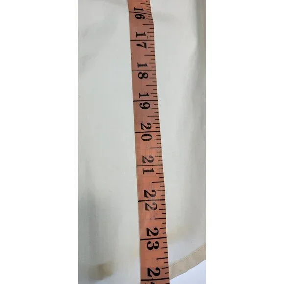 Lilly Pulitzer Women’s Beige Button Up Shirt Size 8 Long Sleeve 100% Cotton Blou - Picture 7 of 9